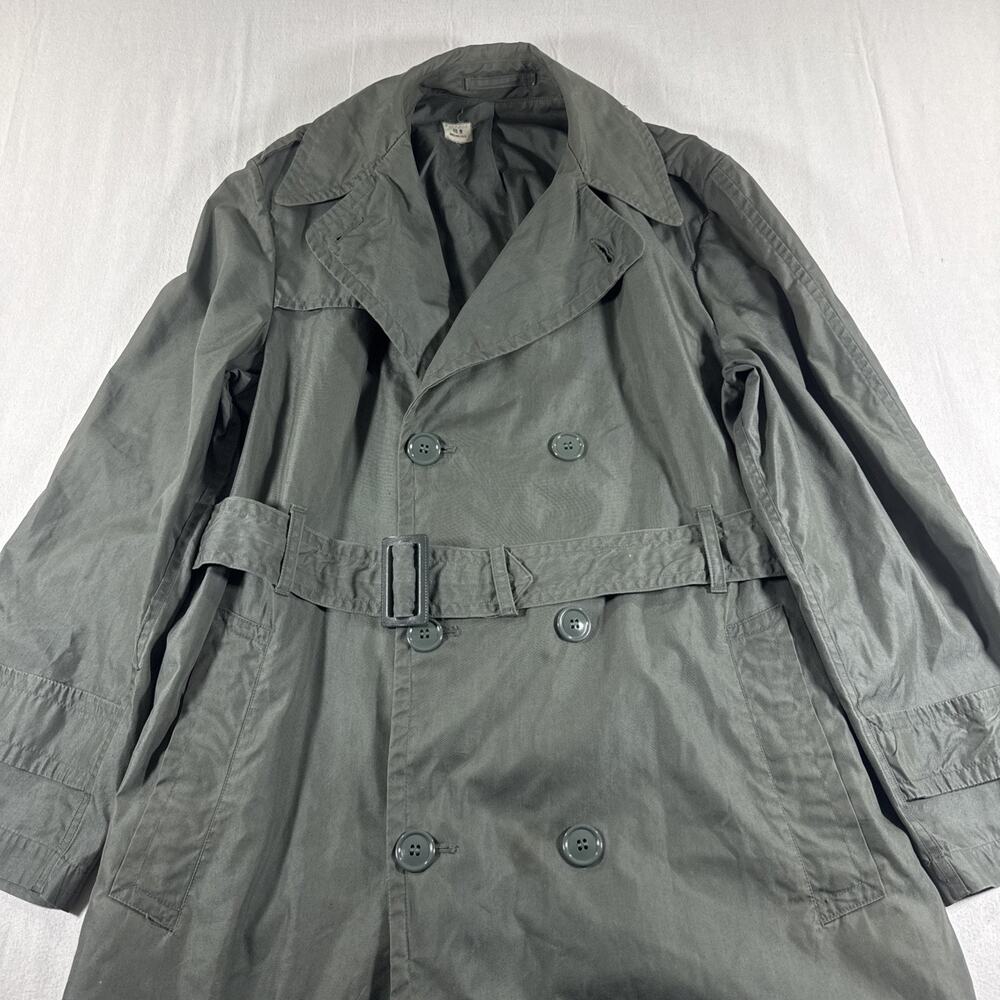 VTG MEN'S MILITARY ARMY GREEN 274 Sz 40R RAINCOAT, QUARPEL, VIETNAM ERA, EUC